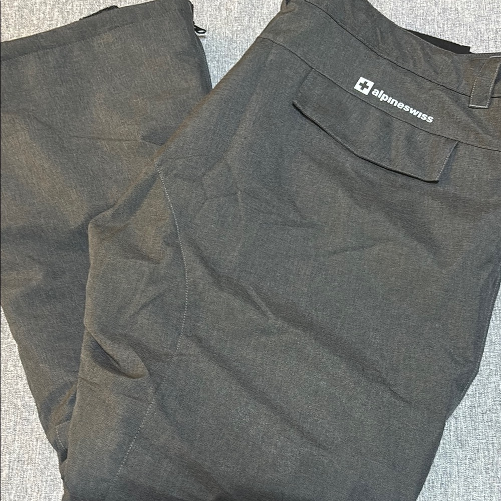Alpine Swiss Mens Waterproof Ski Snowboarding Pants Insulated Winter Snow Pants